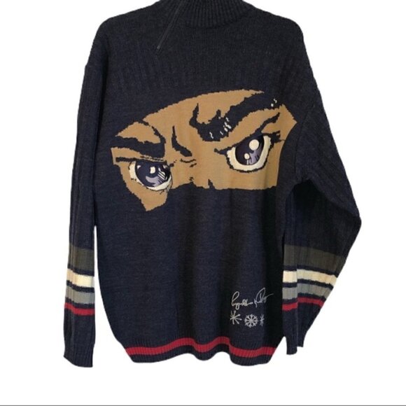 Reynolds & Perry Gray Anime Sweater Size XXL - Picture 1 of 7